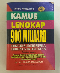 Image of Kamus lengkap 900 milliard inggris-indonesia